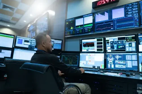 System Security Specialist Working at System Control Center