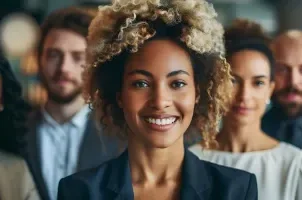 Embracing Diversity in a Professional Office: Collaborative Strategies. Concept Effective Communication, Inclusive Leadership, Team Building, Employee Training, Diverse Hiring Practices